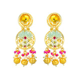 Gold Elegance Royal Heritage Pearl Maangtikka Necklace Set