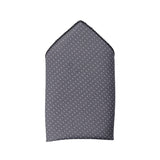 Charcoal Dotted Elegance Men’s Tie & Pocket Square Gift Set