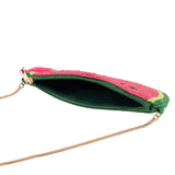 Tropical Pop Watermelon Beaded Clutch Sling Bag