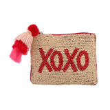 XOXO Beaded Coin Bag