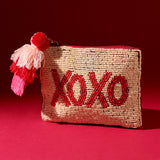 XOXO Beaded Coin Bag