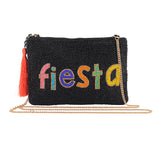 Fiesta Beaded Sling Clutch Bag
