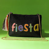 Fiesta Beaded Sling Clutch Bag