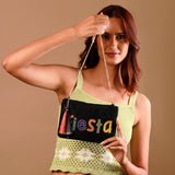 Fiesta Beaded Sling Clutch Bag