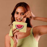 Sweet Slice Watermelon Beaded Coin Bag