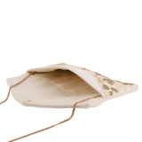 Golden Blossom Beaded Party Clutch Bag