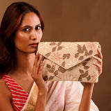 Golden Blossom Beaded Party Clutch Bag