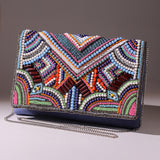Boho Glam Beaded Party Clutch Bag
