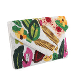 Garden Muse Beaded Clutch Bag