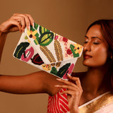 Garden Muse Beaded Clutch Bag