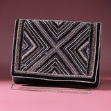 Midnight Luxe Beaded Clutch Bag