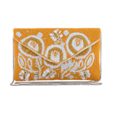 Sunshine Bloom Beaded Clutch Bag