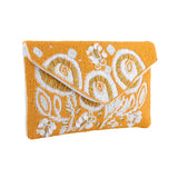 Sunshine Bloom Beaded Clutch Bag