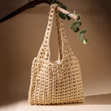 Sandy Dune Crochet Tote Bag