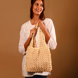 Sandy Dune Crochet Tote Bag