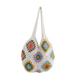 Sunshine Bloom Crochet Tote Bag