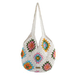 Sunshine Bloom Crochet Tote Bag