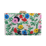 Bloom Radiance Beaded Clutch Bag
