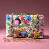 Bloom Radiance Beaded Clutch Bag