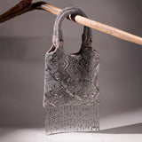 Midnight Grace Beaded Tassel Handbag