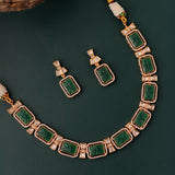 Kundan Opulence Emerald Grace Necklace Set