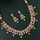 Kundan Opulence Crystal Cascade Necklace Set