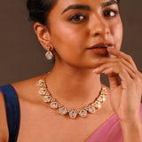 Kundan Opulence Amber Royale Necklace Set