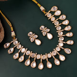 Kundan Opulence Crystal Dewdrop Necklace Set