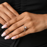 Endless Love Luxe Heart  Sterling Silver  Ring