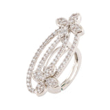 Halo Essence Luster Floral Statement Ring