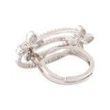 Halo Essence Luster Floral Statement Ring