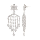 Halo Essence Floral Dangler Earrings