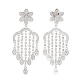 Halo Essence Floral Dangler Earrings