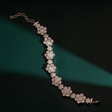 Halo Essence Studded Floral Bracelet