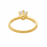 Valentines Eternal Glow Solitaire Gold Ring