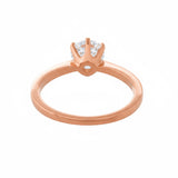 Valentines Eternal Glow Solitaire Rose Gold Ring