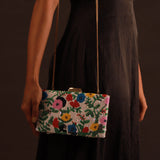 Bloom Radiance Beaded Clutch Bag