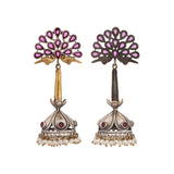 Antique Elegance Floral Bell Danglers