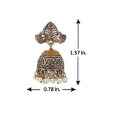 Antique Elegance Pearl Beaded Jhumki
