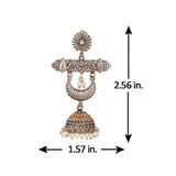Antique Elegance Crescent Jhumki