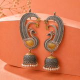 Ear cuff Dual Tone Statement Earrings - Antique Elegance