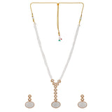 Sparkling Elegance Moonlit Pearl Cascade Necklace Set