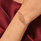 Sparkling Elegance Lattice American Diamond Glow Cz Bracelet