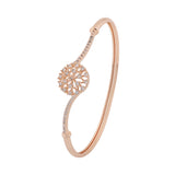 Sparkling Elegance Radiant Bloom American Diamond Cz Bracelet