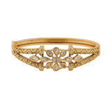 Gold Elegance Regal Petal Kundan Bracelet