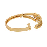 Gold Elegance Regal Petal Kundan Bracelet