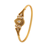 Gold Elegance Royal Teardrop Kundan Bracelet