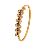 Gold Elegance Royal Dewdrop Kundan Bracelet