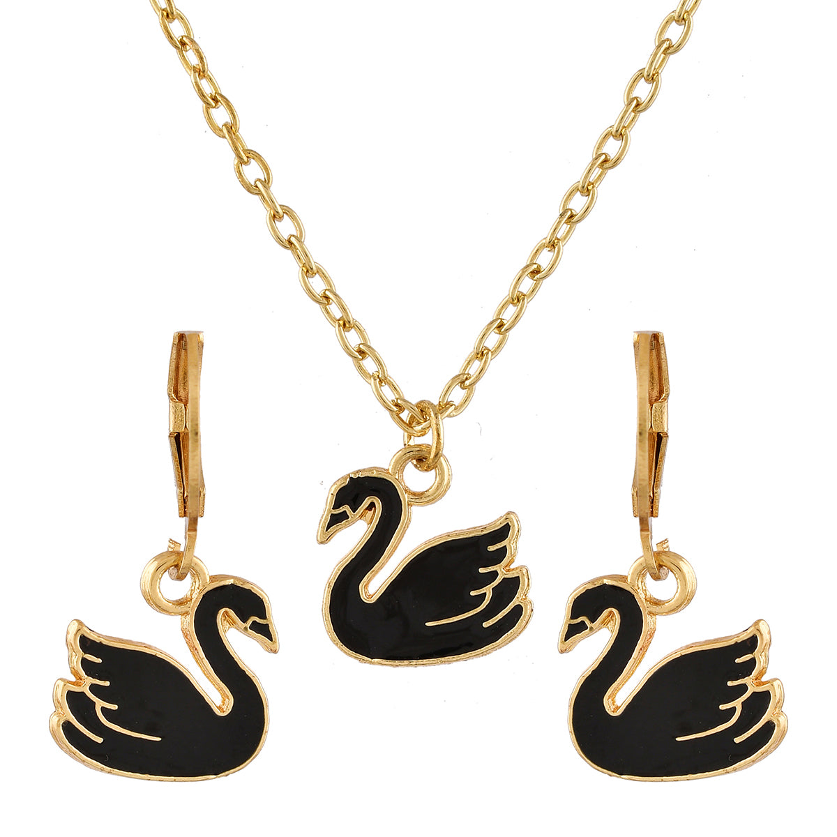 999 Pure Gold Woven Swan Necklace | SK Jewellery