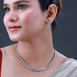 Sparkling Elegance CZ Necklace Set